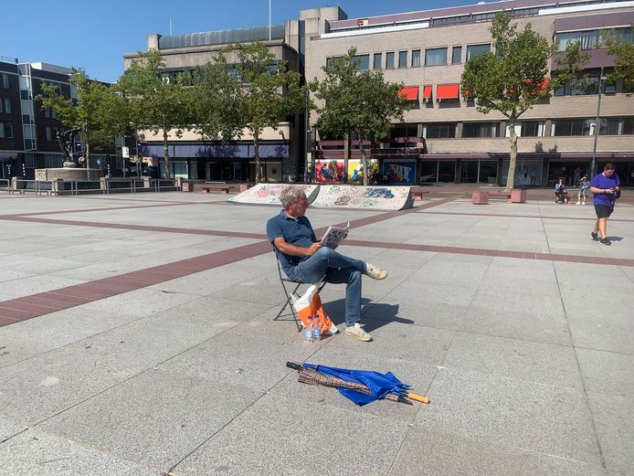 Pegida-voorman Edwin Wagensveld in Eindhoven.