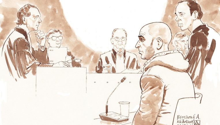 Benaouf A. tijdens de pro-formazitting in september van dit jaar. Beeld anp