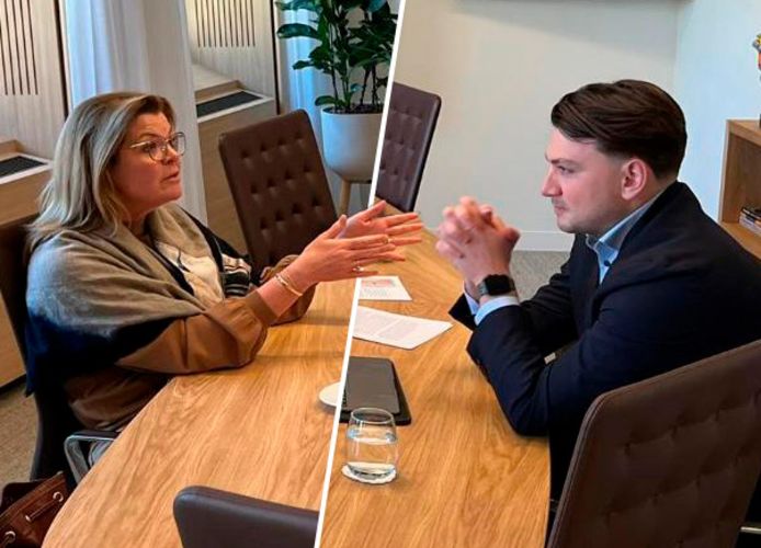 Student G M Van Putten Student Erwin (25) uit Putten mocht bij stikstofminister Van der Wal op