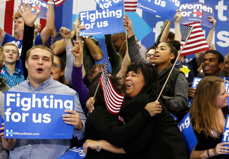 Supporters van Hillary Clinton. Beeld REUTERS
