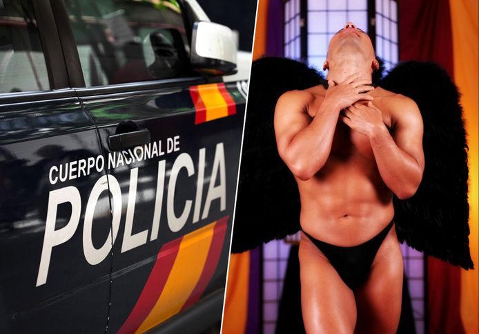 Een agent van de Spaanse politie bood zich in advertenties aan om mee te spelen in pornofilms.