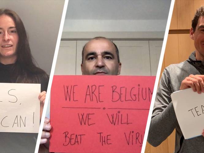 “Wij zijn België. Wij zullen het virus verslaan”: topsporters- en trainers allemaal #SAMENTEGENCORONA