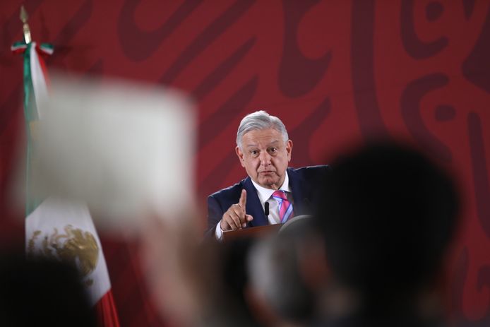 De Mexicaanse president Andres Manuel Lopez Obrador.