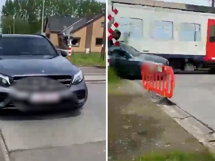 'Bent u gek geworden?' Trein rijdt auto in puin tijdens woordenwisseling