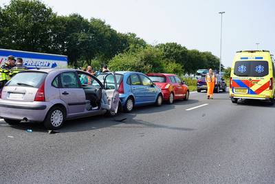 A58 weer vrijgegeven na kettingbotsing bij Gilze, vertraging liep op tot ruim een uur