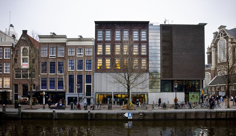 Het Anne Frank Huis aan de Prinsengracht. Beeld ANP /  ANP