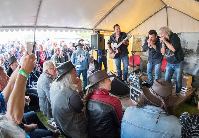 Optreden tijdens het Kwadendamme Bluesfestival 2019.