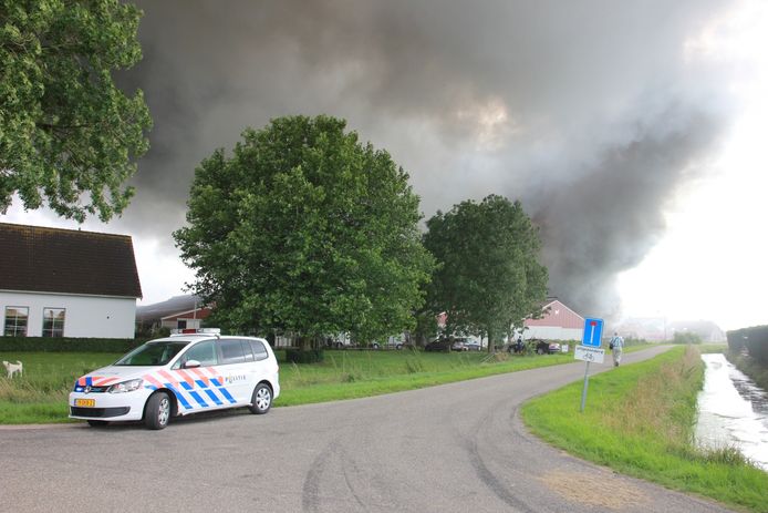 Grote brand in Erichem.