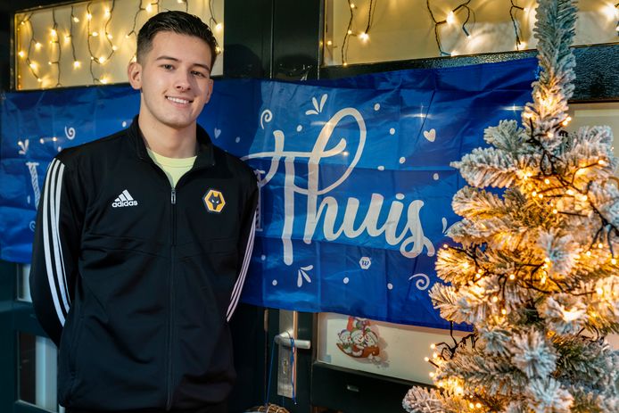 Nederland,  Rosmalen, Justin Hubner speelt in Engeland voor Wolverhampton Wanderers zals jeugdspeler.