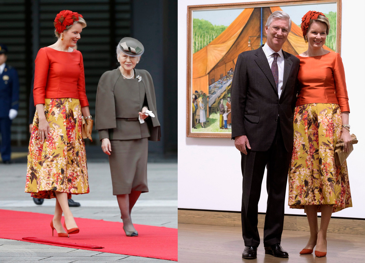 'Queen of recycling' Mathilde: onze koningin draagt bewust kledij ...