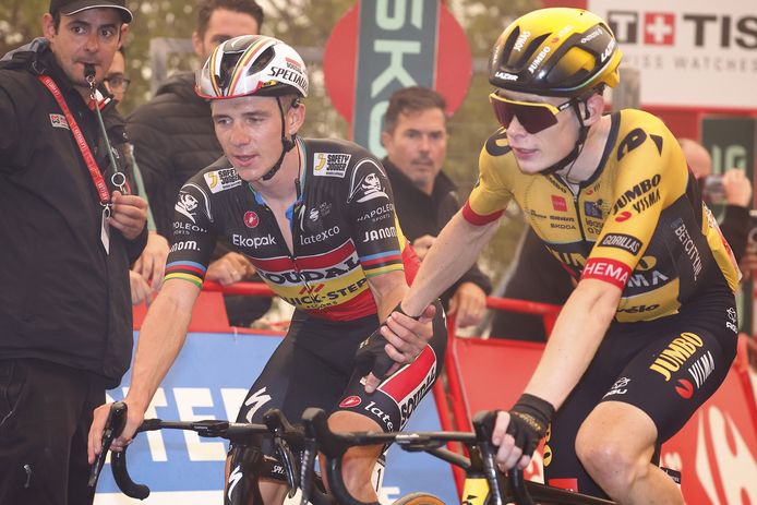 Worden Evenepoel en Vingegaard, hier tijdens de Vuelta, volgend jaar ploegmaats?
