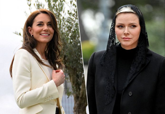 Catherine, de prinses van Wales, en Charlene van Monaco
