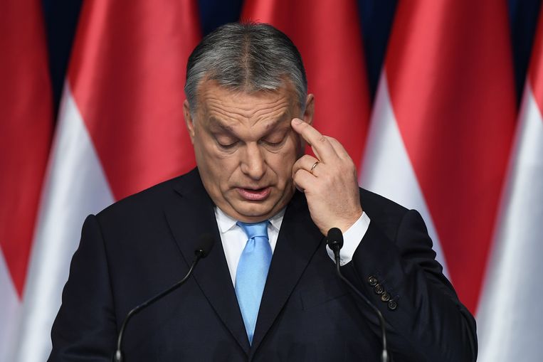 Viktor Orbán Beeld AFP