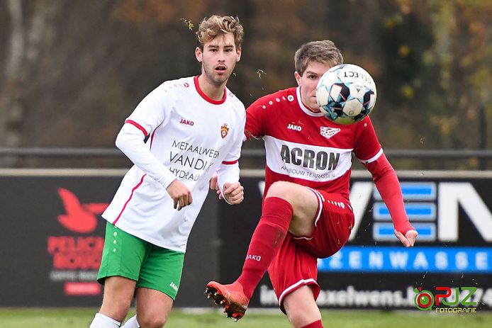 Jeroen Celis (r.) opende afgelopen weekend de score voor Ranst.
