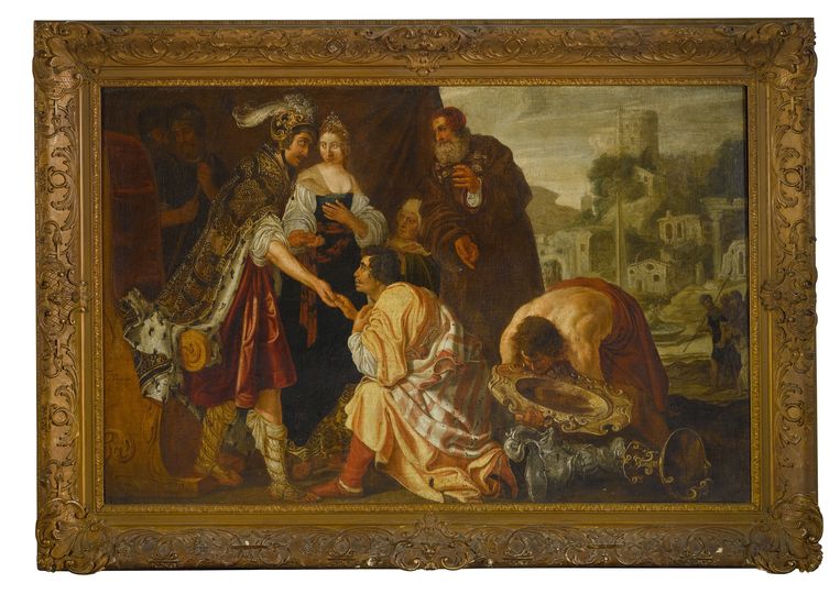 Jang Tengnagel, De Grootmoedigheid van Scipio, 1615, Particuliere collectie. Beeld 