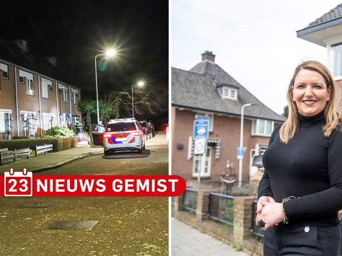 Links: De normaal zo rustige Coba Kellingstraat in Hengelo werd 11 maart 2021 opgeschrikt door het schietincident. Rechts: Yvonne Bijenhof voor wie een plek in de Tweede Kamer dichtbij komt.