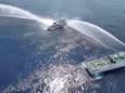 Chinese kustwacht botst op Filipijns schip en spuit water
