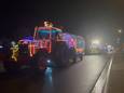 De Kerstrondrit met verlichte tractoren trok afgelopen jaar ook nog door de straten.