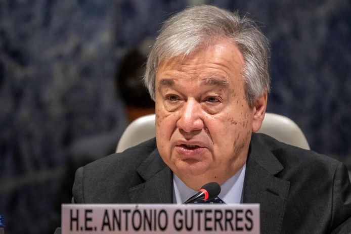 Le secrétaire général de l’ONU,  Antonio Guterres.