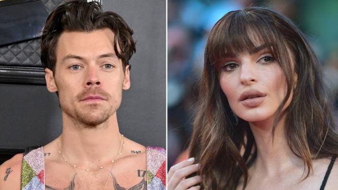 Harry Styles ‘zoenend gespot op straat’ met topmodel Emily Ratajkow­ski
