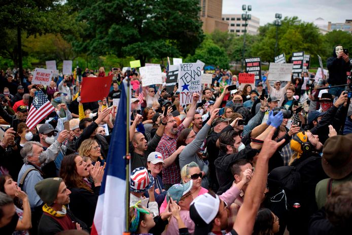 Demonstranten in Texas.