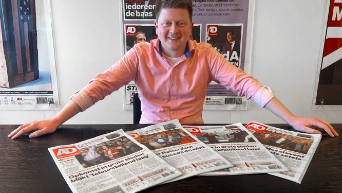 Vormgever Jeroen de Haas: ‘Ook al is dit het meest complexe dagblad van Nederland, we maken een lekker krantje’ 
