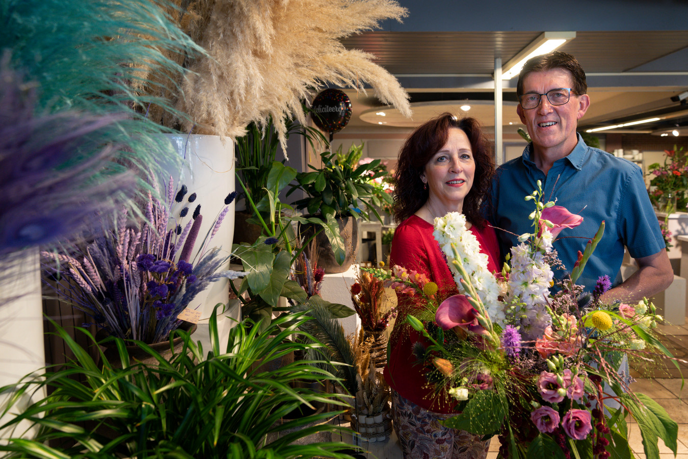 Coby en Huib Konings nemen afscheid van hun bloemenwinkel in Schijndel.