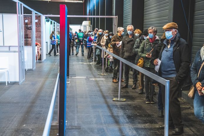 Het vaccinatiecentrum Flanders Expo