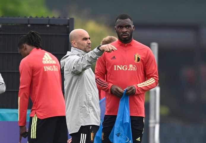 Roberto Martínez en Christian Benteke.