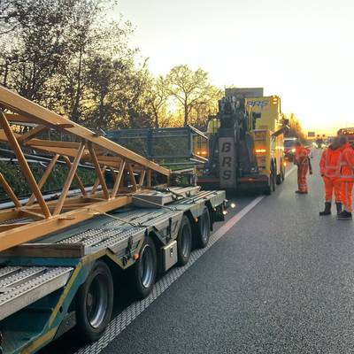Weg weer vrij nadat vrachtwagen strandt op A58 bij Ulvenhout