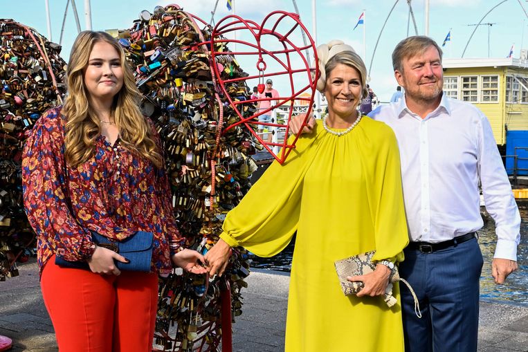 Willem-Alexander, Máxima en Amalia zijn op Curaçao aangekomen. Beeld Brunopress/Patrick van Emst