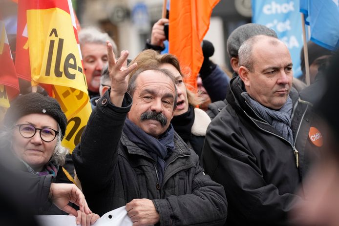 Philippe Martinez (à gauche) et Laurent Berger (à droite).