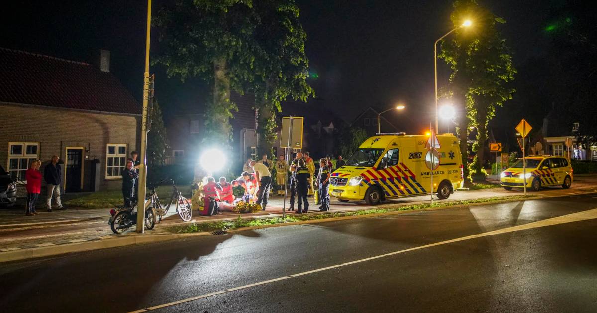 Snorfietser gewond bij botsing in Oostelbeers.
