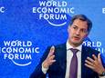Premier Alexander De Croo op het Wereld Economisch Forum in het Zwitserse Davos.