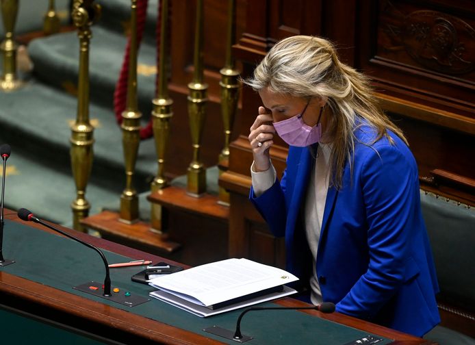 La ministre de l'Intérieur Annelies Verlinden à la Chambre le 28 octobre dernier.