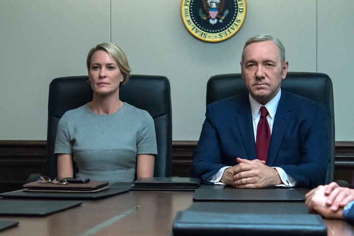 Robin Wright en Kevin Spacey in 'House of Cards'