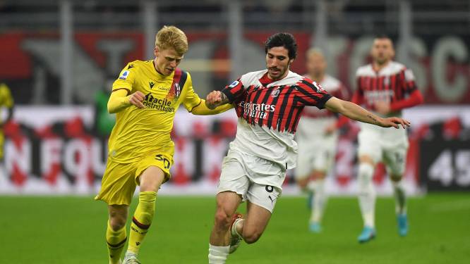 Jerdy Schouten, Mitchell Dijks en Denso Kasius frustreren koploper AC Milan met Bologna