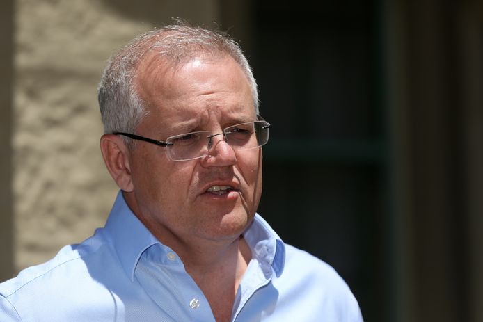 De Australische premier Scott Morrison.