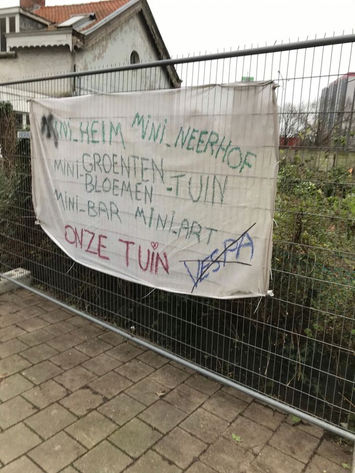 Buurtbewoners van de Kielsevest blijven vechten voor hun stukje groen.