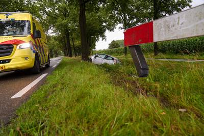 Auto botst op boom in Mariahout, bestuurder naar het ziekenhuis gebracht