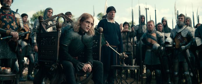 Robert Pattinson in de Netflix-film ‘The King’.