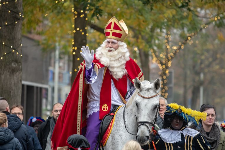 De intocht van Sinterklaas in Den Haag in 2018.  Beeld BSR Agency