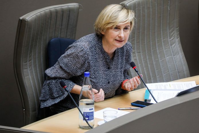 Vlaams minister van Werk en Economie Hilde Crevits (CD&V).