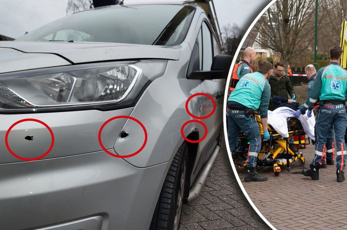 In Bunschoten-Spakenburg heeft een man midden op straat twaalf keer geschoten. Een man op een fiets, waarschijnlijk het doelwit, werd geraakt en raakte gewond. Ook een voorbijrijdende auto werd meerdere malen getroffen.