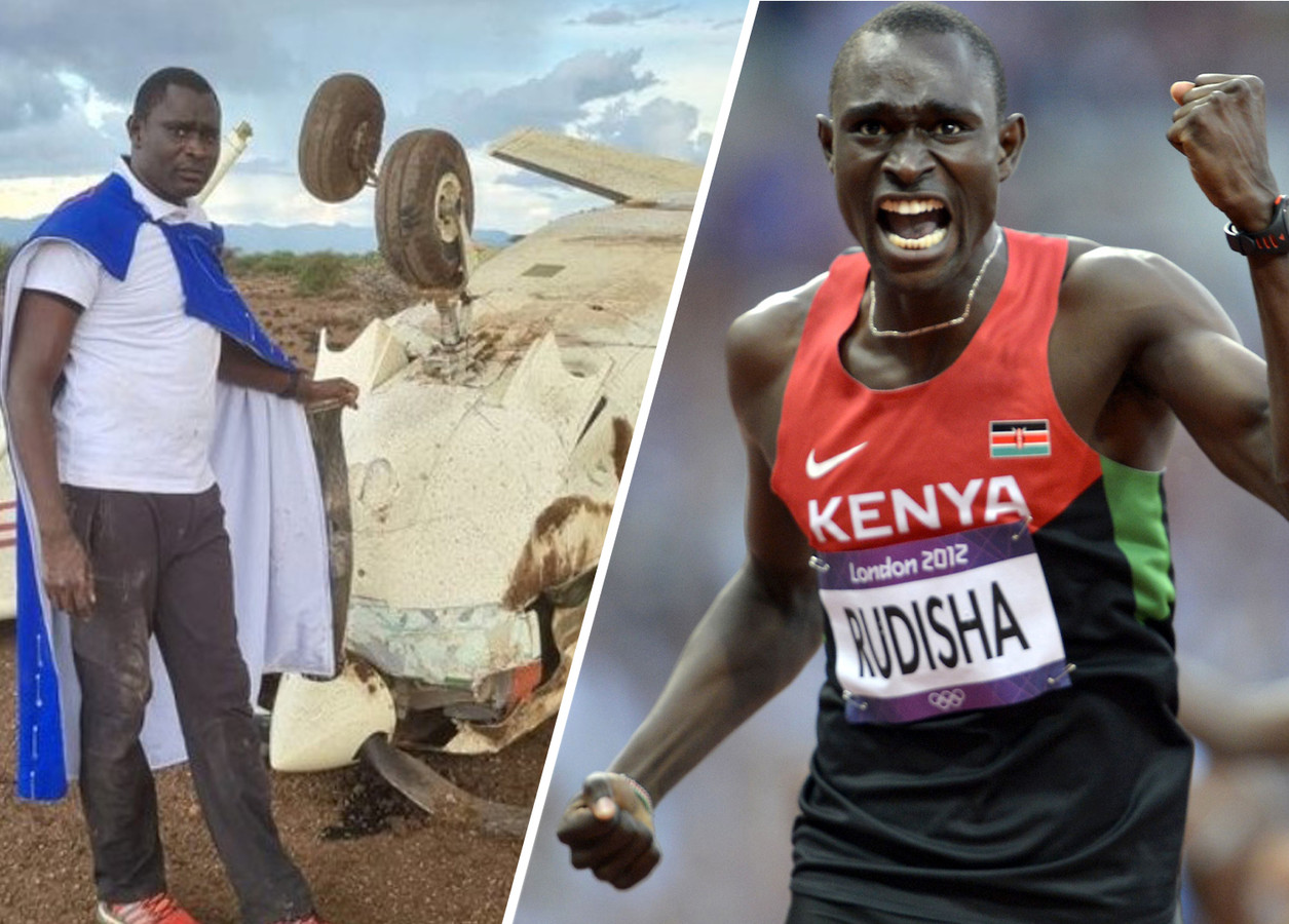 Keniaanse atletiekheld David Rudisha stapt na vliegtuigcrash ongedeerd