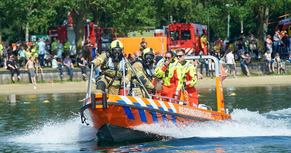 Tijdens Rescueland is de Geffense Plas even één grote actiefilm
