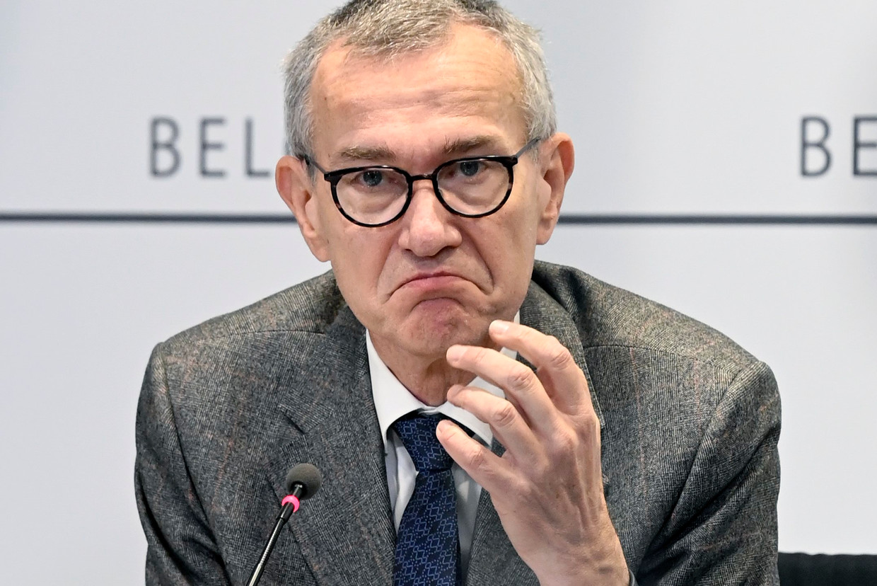 Frank Vandenbroucke tijdens het Overlegcomité Beeld Photo News