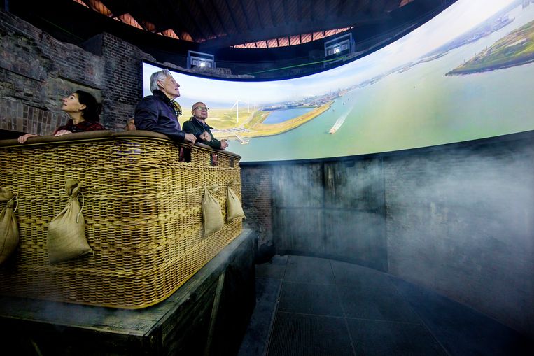 Werelderfgoed Pampus opent nieuwe attractie: de stelling van Amsterdam in virtuele ballonvaart. Beeld Jean-Pierre Jans