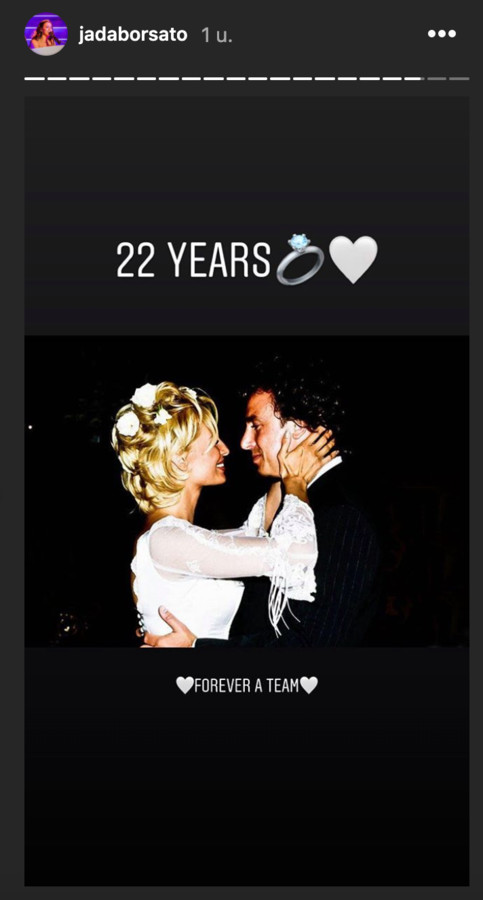 Jada Borsato feliciteert haar ouders.