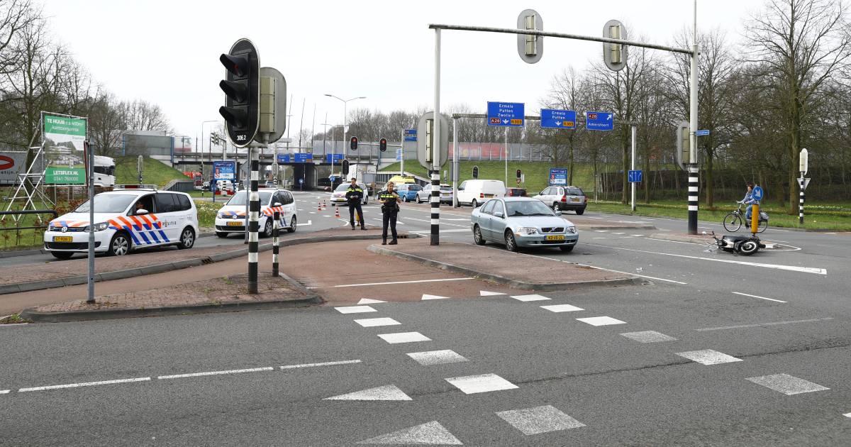 Vrouw loopt botbreuken op bij ongeluk Harderwijk.